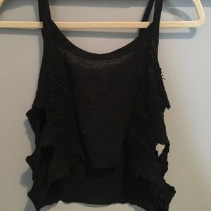 Emma & Sam Black Crop Top